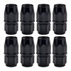Picture of EVIL ENERGY 6AN Hose End Fitting Straight Swivel for CPE Braided Hose Black 8PCS