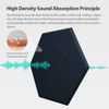 Picture of Amantech 12 Pack Acoustic Panels Self Adhesive Sound Proof Foam, High Density Sound Acoustic Panel, 12X10.23X0.4 Inch Hexagon Panels in Home, Office, Reccording Room, Studio,and more(Dark Blue)