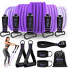 Picture of Resistance Bands with Handles, Workout Bands, Fitness Bands with Door Anchor, Ankle Straps, Exercise Bands for Heavy Resistance Training, Physical Therapy, Shape Body, Yoga, Home Workouts Set