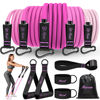 Picture of Resistance Bands, Workout Bands, Fitness Bands with Door Anchor and Ankle Straps, Portable Home Gym for Strength Training, Physical Therapy, Shape Body, Yoga, Home Workout Equipment