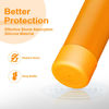 Picture of Alwenid 2PCS Silicone Water Bottle Boot for Owala 40 Oz, Anti-Slip Protective Sleeve Bottom Bumper Protector for FreeSip, Twist, and Flip Stainless Steel Water Bottles (Orange)