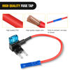 Picture of Nilight Fuse Holder Add-a-circuit Fuse TAP Adapter Mini ATM APM Blade Fuse Holder-10 Pack , 2 years Warranty