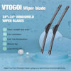Picture of VTOGOI OEM Quality 24''+24'' Premium All-Season Auto Windshield Natural Rubber J-Hook Wiper Blades(Pack of 2)