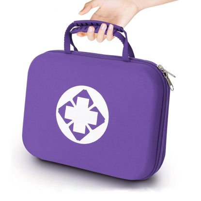 Picture of 299PCS First Aid Kit Portable Purple Camping Essentials Multiple Purpose Survival Kits Plus Case Emergency Set Outdoor Backpacking Gear Suitable for Hiking School Car Home YIDERBO