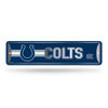 Picture of Rico Industries NFL Indianapolis Colts Home Décor Metal Street Sign (4" x 15") - Great for Home, Office, Bedroom, & Man Cave - Made