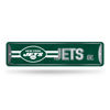 Picture of Rico Industries NFL New York Jets Home Décor Metal Street Sign (4" x 15") - Great for Home, Office, Bedroom, & Man Cave - Made,Silver