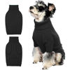 Picture of IECOii Dog Sweater,Dog Sweaters for Medium Dogs Girls Boys,Doggie Sweater Christmas,Pet Sweatshirt Knitwear Outfit for Holiday,Knit Turtleneck Warm Clothes for French Bulldog,Boston Terrier(Grey,M)