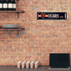 Picture of Rico Industries NFL Chicago Bears Home Décor Metal Street Sign (4" x 15") - Great for Home, Office, Bedroom, & Man Cave - Made,Silver