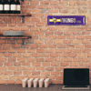 Picture of Rico Industries NFL Minnesota Vikings Home Décor Metal Street Sign (4" x 15") - Great for Home, Office, Bedroom, & Man Cave - Made,Silver