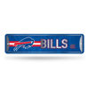 Picture of Rico Industries NFL Buffalo Bills Home Décor Metal Street Sign (4" x 15") - Great for Home, Office, Bedroom, & Man Cave - Made,Silver