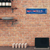 Picture of Rico Industries NFL Buffalo Bills Home Décor Metal Street Sign (4" x 15") - Great for Home, Office, Bedroom, & Man Cave - Made,Silver