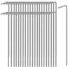 Picture of Oligei 45 Pack Tent Stakes, Stakes for Outdoor Decorations, Tent Stakes Heavy Duty, Metal Stakes, Tent Garden Stakes for Gardening & Canopies, Outdoor Christmas Decorations