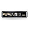Picture of Rico Industries NFL New Orleans Saints Home Décor Metal Street Sign (4" x 15") - Great for Home, Office, Bedroom, & Man Cave - Made,Silver