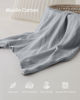 Picture of Blissful Diary Muslin Nursing Cover for Breastfeeding, Breathable Breastfeeding Cover up with Arch Neckline for Women, Nursing Apron (Light Grey)
