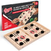 Picture of Bungee Table Fast Sling Puck Game - Small Size - Test Your Speed and Accuracy with This Fast-Paced Wooden Air Hockey Board Game - Fun for Family Game Night or Friends Party