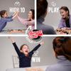 Picture of Bungee Table Fast Sling Puck Game - Small Size - Test Your Speed and Accuracy with This Fast-Paced Wooden Air Hockey Board Game - Fun for Family Game Night or Friends Party