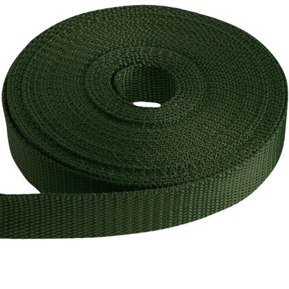 Picture of TECEUM 1 Inch Webbing - Khaki - 10 Yards - 1” Webbing for Climbing Outdoors Indoors Crafting DIY
