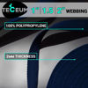 Picture of TECEUM 2 Inch Webbing - Royal Blue - 10 Yards - 2” Heavy-Duty Wide Webbing for Climbing Outdoors Indoors Crafting DIY nw