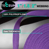 Picture of TECEUM 1 Inch Webbing - Purple - 10 Yards - 1” Webbing for Climbing Outdoors Indoors Crafting DIY nw