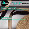 Picture of TECEUM 1 Inch Webbing - Tan - 10 Yards - 1” Webbing for Climbing Outdoors Indoors Crafting DIY nw