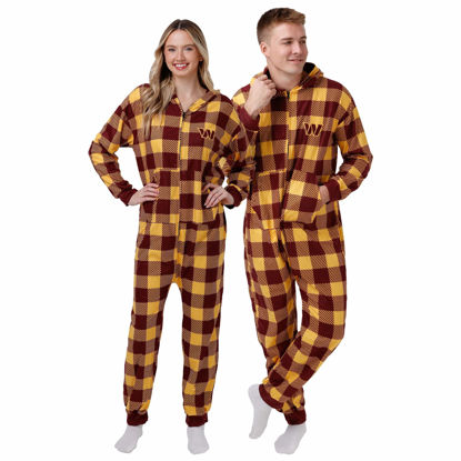 Picture of foco NFL Plaid One Piece Pajamas - XXL
