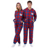 Picture of FOCO New York Giants NFL Plaid One Piece Pajamas - M