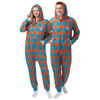 Picture of FOCO Miami Dolphins NFL Plaid One Piece Pajamas - XL