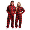Picture of foco NFL Plaid One Piece Pajamas - 2XL
