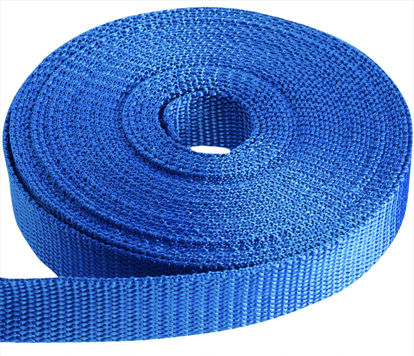 Picture of TECEUM 1 Inch Webbing - Simple Blue - 25 Yards - 1” Webbing for Climbing Outdoors Indoors Crafting DIY