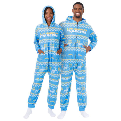 Picture of FOCO NFL Mens Ugly Pattern One Piece Pajamas - L
