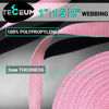 Picture of TECEUM 1 Inch Webbing - Pink - 10 Yards - 1” Webbing for Climbing Outdoors Indoors Crafting DIY nw