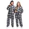 Picture of FOCO Las Vegas Raiders NFL Plaid One Piece Pajamas - S