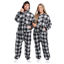 Picture of FOCO Las Vegas Raiders NFL Plaid One Piece Pajamas - S