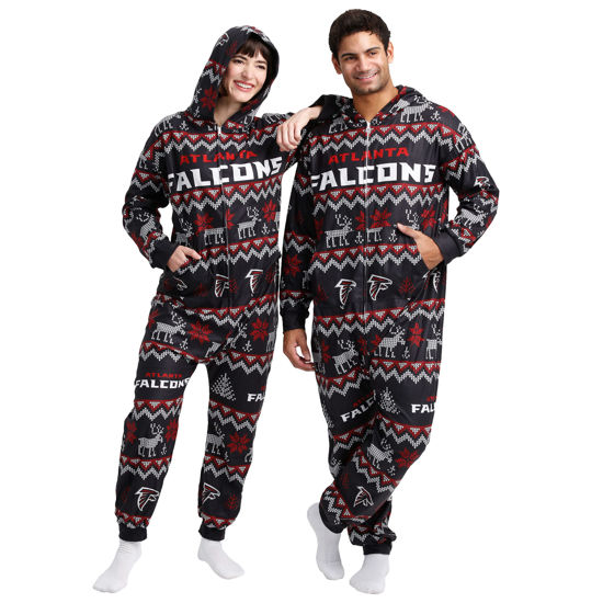 Picture of FOCO Atlanta Falcons NFL Ugly Pattern One Piece Pajamas - 2XL
