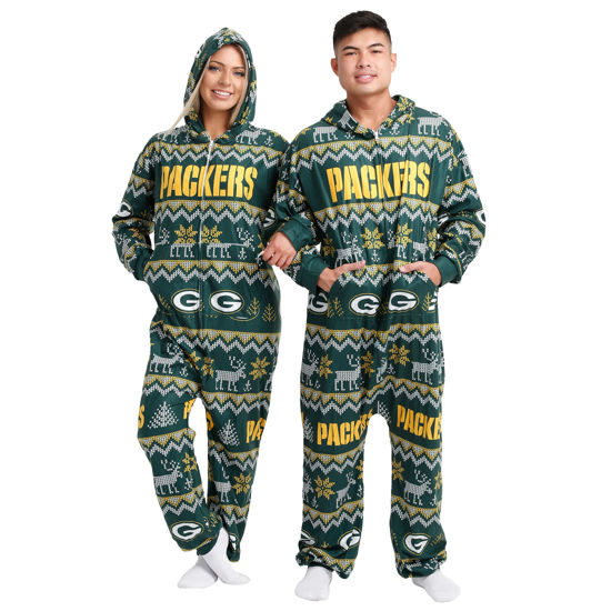 Picture of foco NFL Ugly Pattern One Piece Pajamas - 2XL