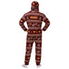 Picture of FOCO Washington Commanders NFL Mens Ugly Pattern One Piece Pajamas - L