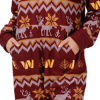 Picture of FOCO Washington Commanders NFL Mens Ugly Pattern One Piece Pajamas - L