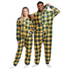 Picture of FOCO Green Bay Packers NFL Plaid One Piece Pajamas - XL