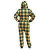 Picture of FOCO Green Bay Packers NFL Plaid One Piece Pajamas - XL