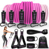 Picture of Resistance Bands for Working Out, Exercise Bands for Women, Workout Bands, Resistance Bands Set with Handles, Legs Ankle Straps for Muscle Training, Strength Training Home Gym Equipment