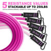 Picture of Resistance Bands,Up to 250lbs, Home Workout Equipment for Strength, Flexibility, Muscle Training, Portable, Durable, Easy to Use Home Workout Equipment for Physical Therapy, Shape Body, Yoga