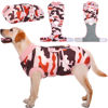 Picture of Kuoser Recovery Suit for Dogs Cats After Surgery, Professional Pet Recovery Shirt Dog Abdominal Wounds Bandages, Substitute E-Collar & Cone,Prevent Licking Dog Onesies Pet Surgery Recovery Suit