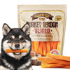 Picture of Gootoe Turkey Tendon Dog Treats- 100% USA-Sourced, Natural Snack, Premium Training Chews, Hypoallergenic, Resealable Value Bag, for Medium Dogs, 7 Inch Slice Jumbo Pack, 1 lb (Pack of 1)