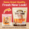 Picture of Gootoe Turkey Tendon Dog Treats- 100% USA-Sourced, Natural Snack, Premium Training Chews, Hypoallergenic, Resealable Value Bag, for Medium Dogs, 7 Inch Slice Jumbo Pack, 1 lb (Pack of 1)