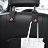 Picture of 4PCS Car Seat Headrest Hooks, Auto Back Seat Hanger Holder, Durable Stylish Vehicle Organizer Universal Car Interior Accessories, Storage Hooks for Purses, Bags, Clothes, Coats (Carbon Fiber/Red Flag)