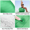 Picture of APEXUP Yoga Ball Exercise Ball, Anti Slip Stability Ball Chair, Heavy Duty Large Gym Ball for Fitness, Balance, Core Workout and Physical Therapy (S (15"~18") 45cm, Dark Green)