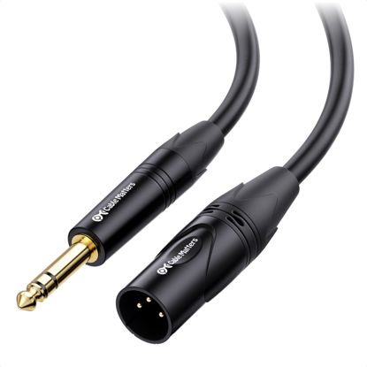Picture of Cable Matters 6.35mm (1/4 Inch) TRS to XLR Cable 3 ft Male to Male (XLR to TRS Cable, XLR to 1/4 Cable, 1/4 to XLR Cable)