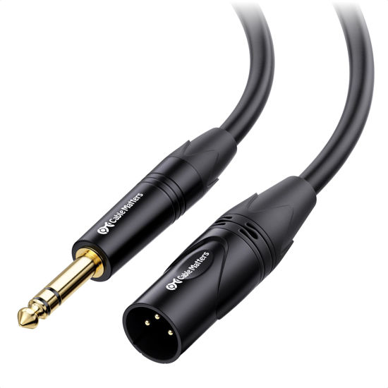 Picture of Cable Matters 6.35mm (1/4 Inch) TRS to XLR Cable 3 ft Male to Male (XLR to TRS Cable, XLR to 1/4 Cable, 1/4 to XLR Cable)