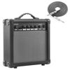Picture of CXLWZ Electric Guitar Amp 20 Watt Amplifier Portable Amp with Headphone Input Gain Powe Including Professional Noise Reduction Cable （Black）