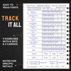 Picture of Hardcover Fitness Planner Workout Journal for Men & Women - A5 Sturdy Fitness Log Book to Track Gym & Home Workouts - Separately Packaged 2 Pieces